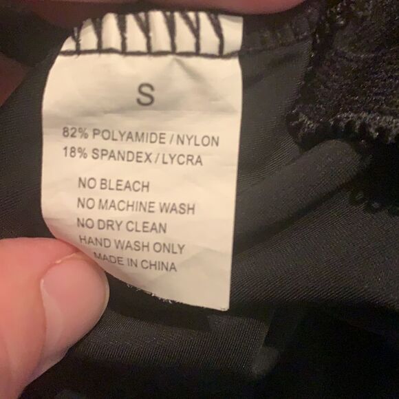 Black Padded Tankini Swim Top Small - Picture 5 of 5